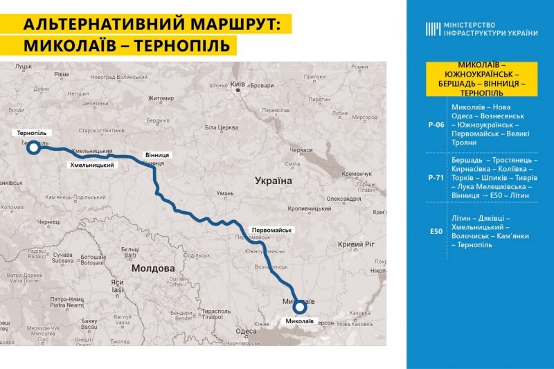 Мінінфраструктури рекомендує альтернативні маршрути на&nbsp;Західну Україну