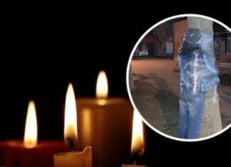 В Нововолынске умел привязанный к столбу мародер