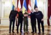 Зеленский встретился с лидерами Литвы, Латвии, Эстонии и Польши