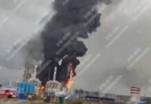 Безпілотники завдали ударів по НПЗ під Самарою та порту в Петербурзі (фото, відео)