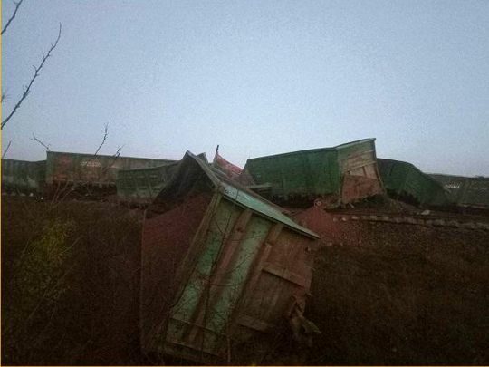 Партизани пустили під укіс військовий ешелон окупантів під Бердянськом