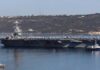 Авианосец USS Gerald R. Ford уходит на ремонт после пожара на борту